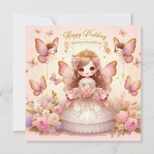 Cartões de Saudação de Casamento Feliz (Frente)