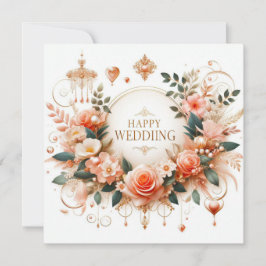 Cartões de Saudação de Casamento Feliz