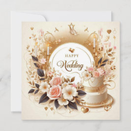 Cartões de Saudação de Casamento Feliz