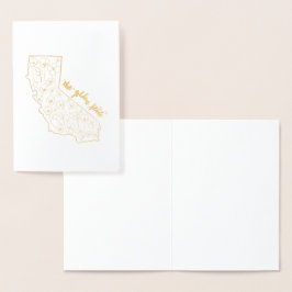 Cartões de saudação de estado do ouro