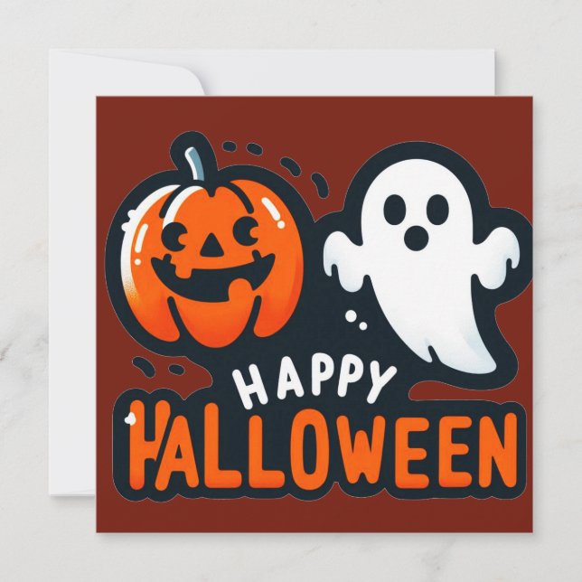 Cartões de saudação de Halloween (Frente)