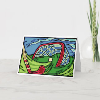 Cartões de saudação de hóquei em campo