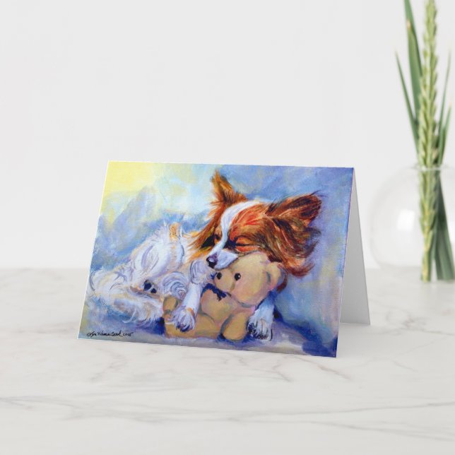 Cartões de saudação de Papillon (Frente)