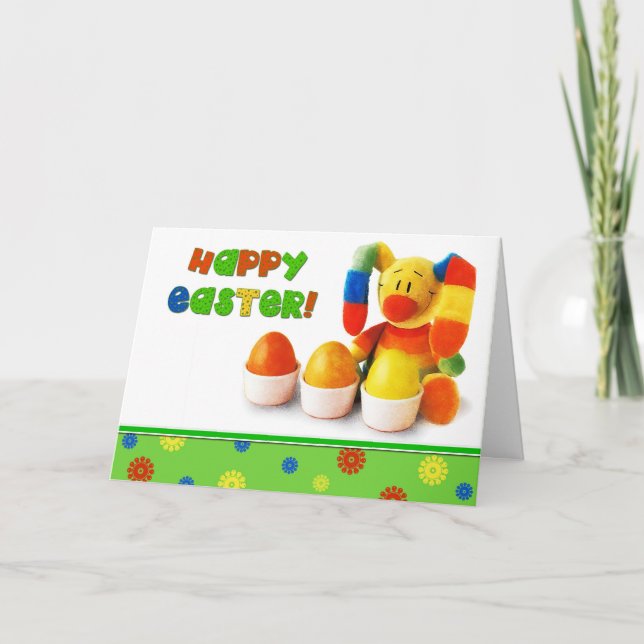 Cartões de saudação de Páscoa personalizados da Pá (Frente)