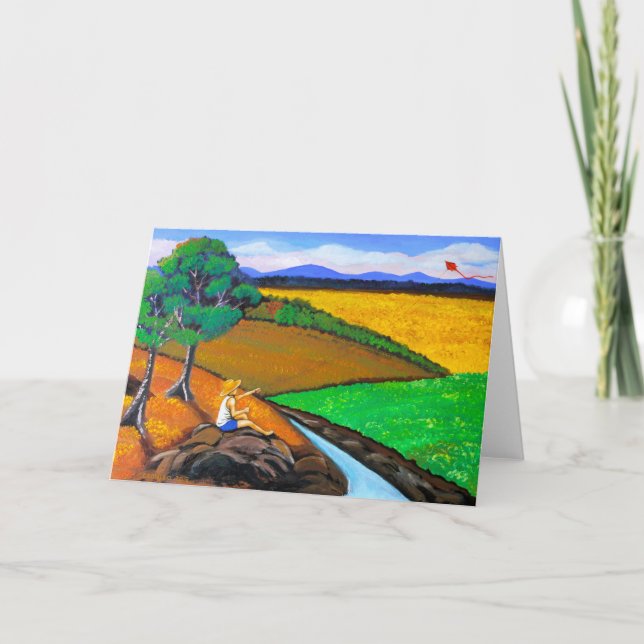 Cartões de saudação de pipas (Frente)