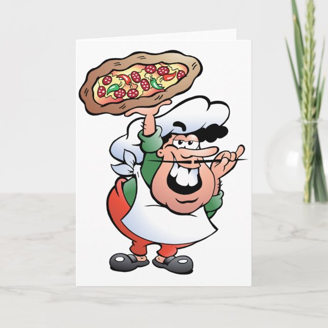 Cartões de Saudação de Pizzaiolo (Frente)