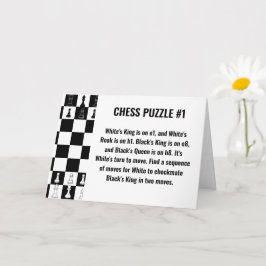 Cartões de saudação de Quebra-cabeça de xadrez - J