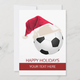 Cartões de Saudação de Santa Hat, Futebol de Natal