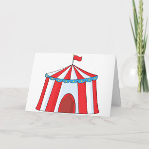 Cartões de saudação de tenda de circo