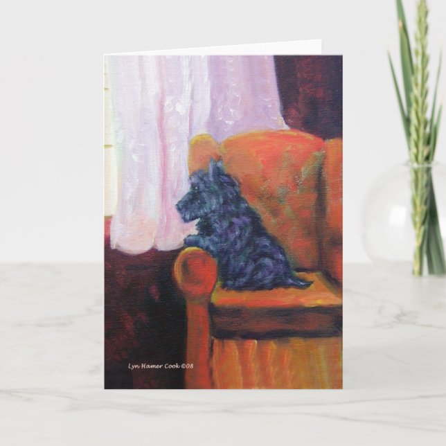 Cartões de saudação de Terrier escoceses (Frente)