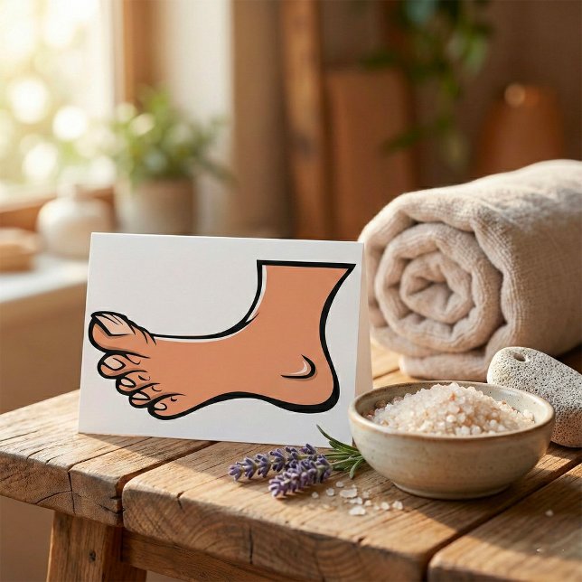 Cartões de saudação de um pé (Criador carregado)