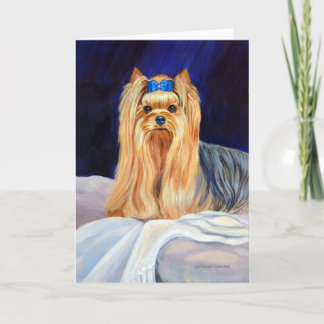 Cartões de saudação de Yorkshire Terrier