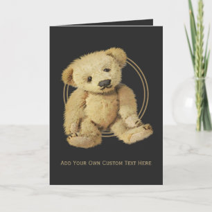 Cartões de saudação do Urso de Vintage