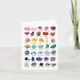 Cartões de saudação do Vazio Rainbow Crystal Colle