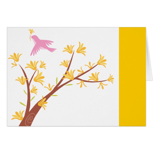 Cartões de saudação floral (Frente Horizontal)