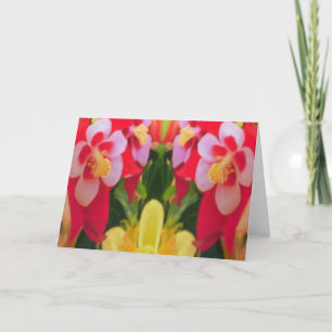 Cartões de Saudação Floral Brilhantes