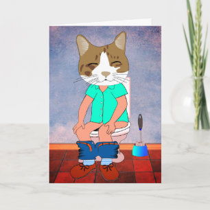CARTÕES DE SAUDAÇÃO GATOS ENGRAÇADOS PARA TODAS AS