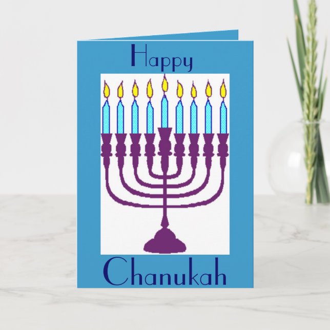Cartões de saudação Hanukah - Notecards - Presente (Frente)