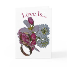 Cartões de Saudação . O amor é...