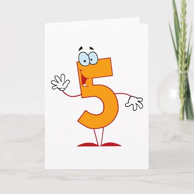 Cartões de Saudação Orange Número 5 (Criador carregado)