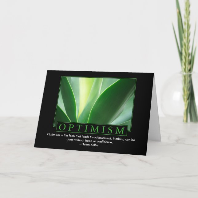 Cartões de Saudação Otimista (Frente)