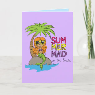 Cartões de saudação para o verão da Sereia