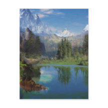 Cartões de saudação para pintura de óleo de Montan
