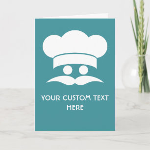 Cartões de saudação personalizados CHEF