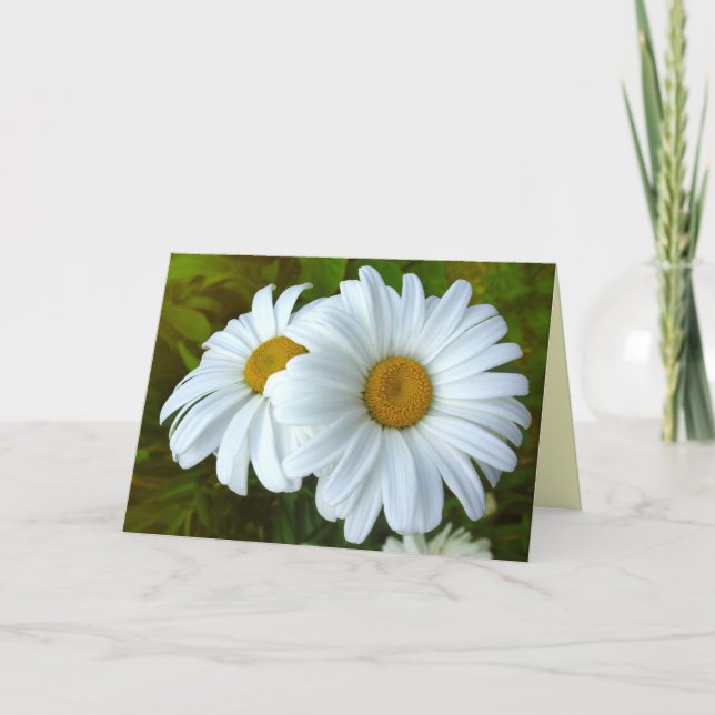 Cartões de saudação personalizados para flores sel (Frente)