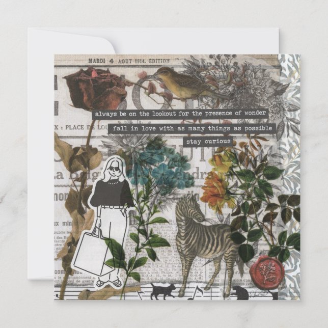 Cartões de saudação plana da Nature Wonder (Frente)