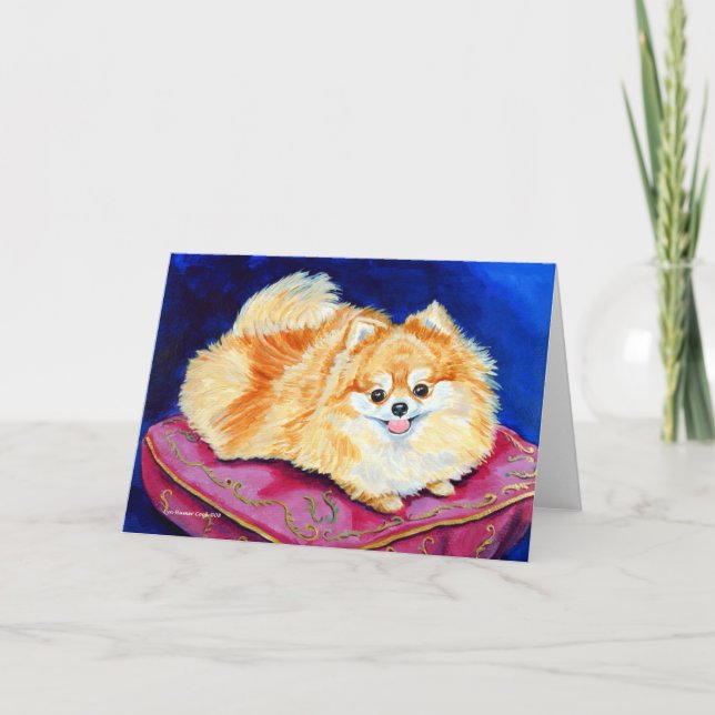 Cartões de Saudação Pomeranianos (Frente)