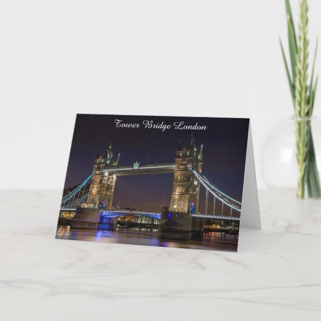 Cartões de Saudação - Ponte da Torre Londres (Frente)