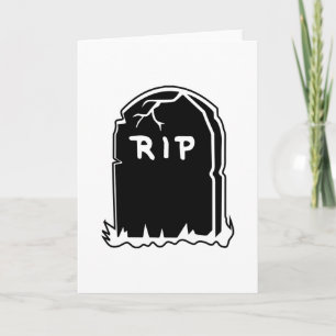 Cartões de saudação RIP Tombstone