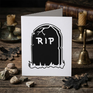 Cartões de saudação RIP Tombstone
