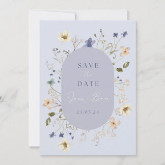 Cartões de "Save the Date" de Casamento com Flor S