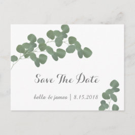 Cartões de Save The Date de casamento com ramo de 