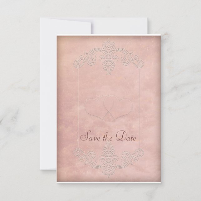 Cartões de Save the Date de Casamento Roxo Rústico (Frente)