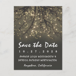 Cartões de Save the Date de Galho de Árvore Ilumin