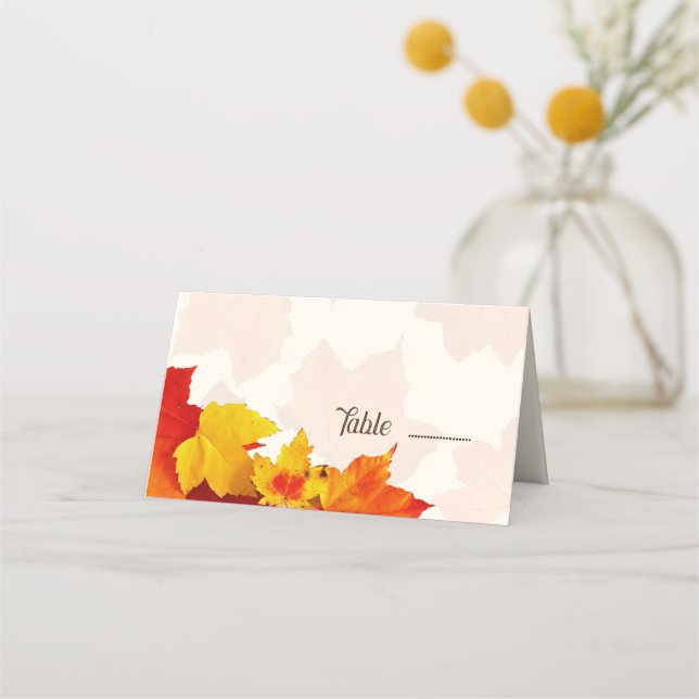 Cartões de Seleção ou de Localização de Queda Folh (Frente)