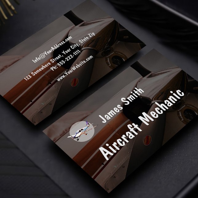 Cartões de serviços profissionais mecânicos de aer (Criador carregado)