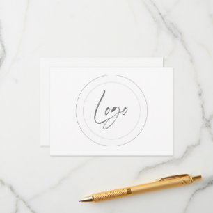 Cartões de sinal cue com logotipo editável