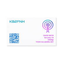 Cartões de Sinalização de Chamada Rádio Amadores c