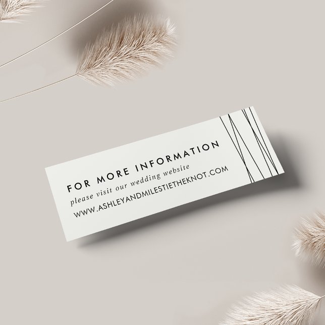 Cartões de Sites de Casamento de Linhagem | Preto  (Criador carregado)