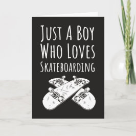 Cartões de Skate Preto para Bebês Meninos Skate