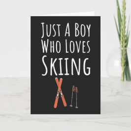 Cartões de Ski Fofos Para Meninos Bebês Esquiador 