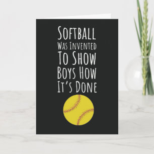 Cartões de Softbol de Enfeites de Natal para Jogad