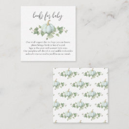 Cartões de Solicitação de Chá de fraldas de Abóbor