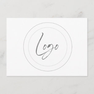 Cartões de sugestão de logotipo editáveis