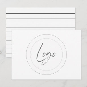 cartões de sugestão de logotipo personalizado