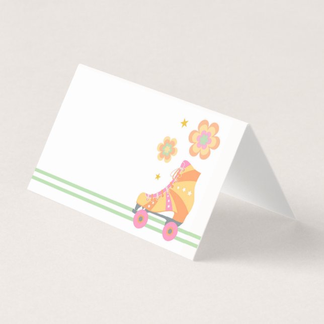 Cartões De Tendência Dobrados Com Rolo De vamos (Frente)